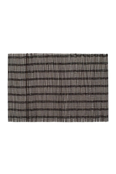 OEM Suport Pentru Farfurii, Maro, Model Geometric, Bambus, 45x30cm