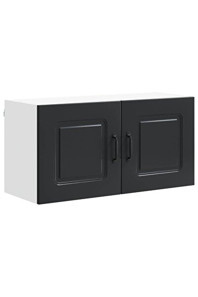 vidaxl Dulap de bucătărie Kalmar Negru 80 x 31 x 40 cm Lemn compozit