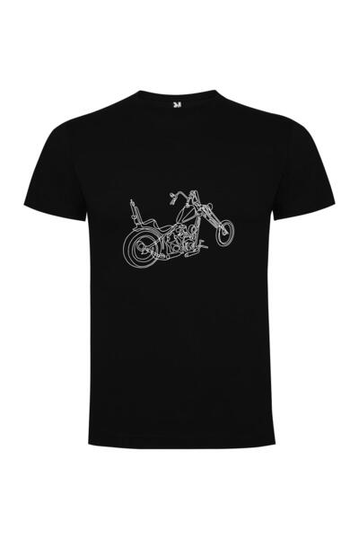 iLovePrints Harley Vector Motorbike Art Tshirt