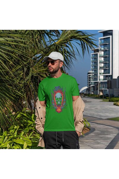 iLovePrints Abstract Skull Artwork Tshirt