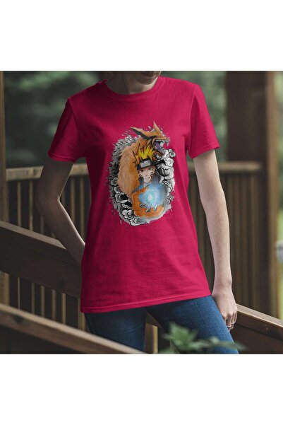 iLovePrints Naruto and Kurama Tshirt