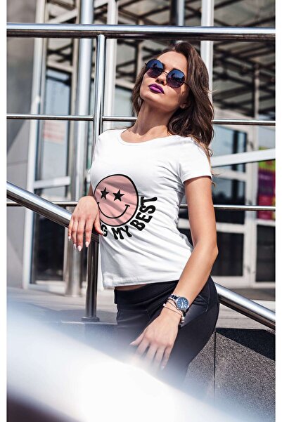 iLovePrints Starry Smiley Motivation Tshirt