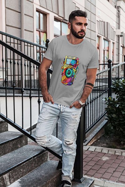 iLovePrints Colorful Abstract Camera Art Tshirt