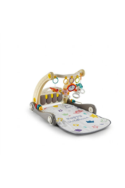 Baby2Go 2 In 1 Piano Rack & Walker Krem- Eğitici Bebek Aktivite Masası ve İlk...