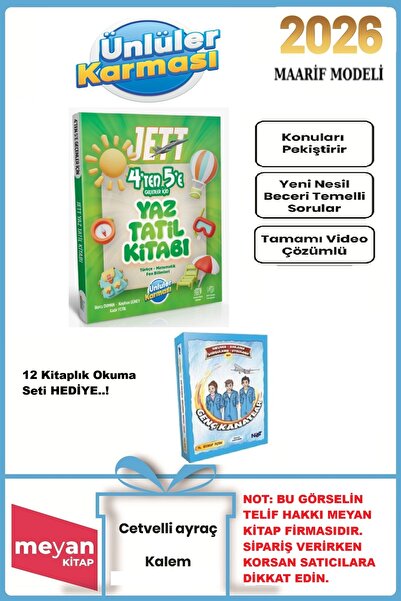 Ünlüler Karması JETT 4'TEN 5'E GEÇENLER İÇİN YAZ TATİL KİTABI...HEDİYELİ