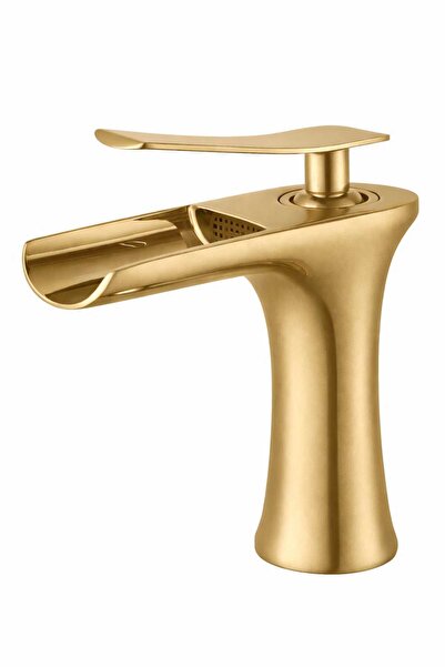 MAT GOLD ŞELALE LAVABO BATARYASI
