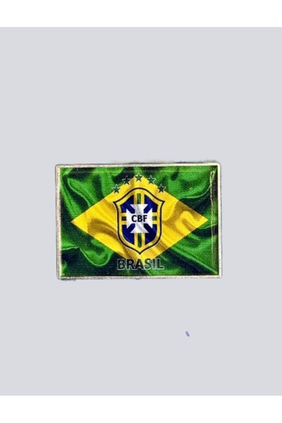 Generic Brasil Metal Logo Sticker-FIFA Worldcup