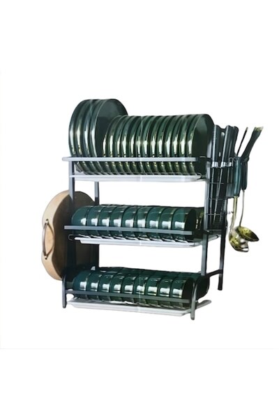 UTILIO Scurgător de vase multifuncțional Blasko din oțel inoxidabil – Organiz...