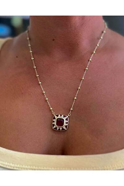 neslyaccessories Ruby Soleil Kolye