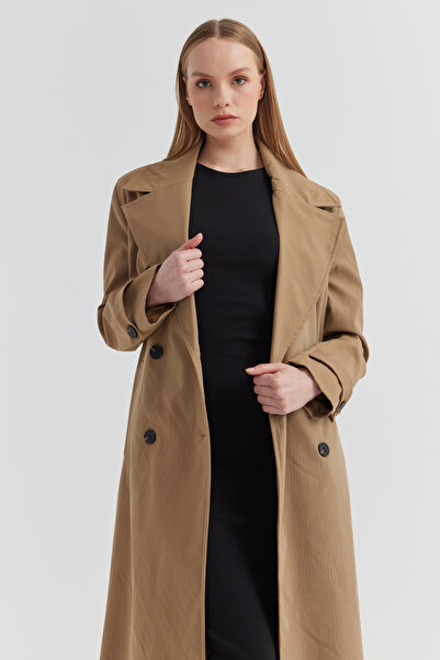 PAULMARK Women's Belted Trench Coat