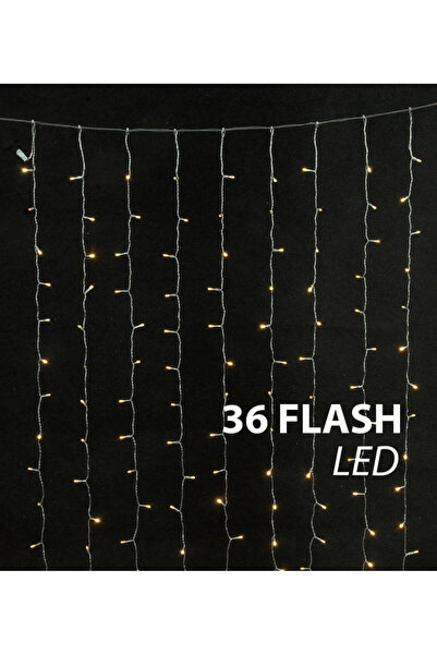 Generic 360 λαμπάκια LED κουρτίνα σταθερή με επέκταση, 2x2(h) m, διάφανο καλώ...