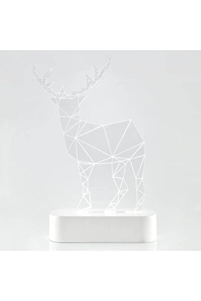 Generic Φωτιζόμενος τάρανδος plexi glass, μπαταρίας, με χρονοδιακόπτη, 15x5,5...