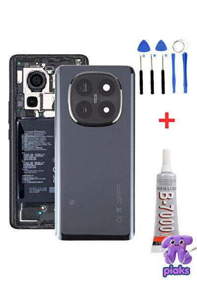 Piaks Redmi Note 14 Pro+ Plus Arka Kapak Pil Batarya Kapağı Kamera Lensli 241...