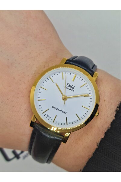 Q&Q Kadın Kol Saati Vintage Tasarım Deri Kordonlu 30mm Çap