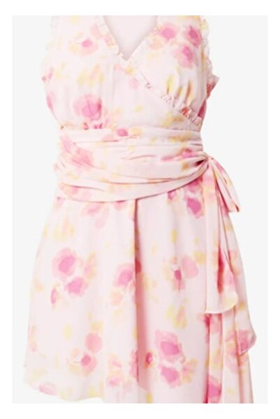 Vero Moda Rochie 'FELICIA', florală, roz pastel, M