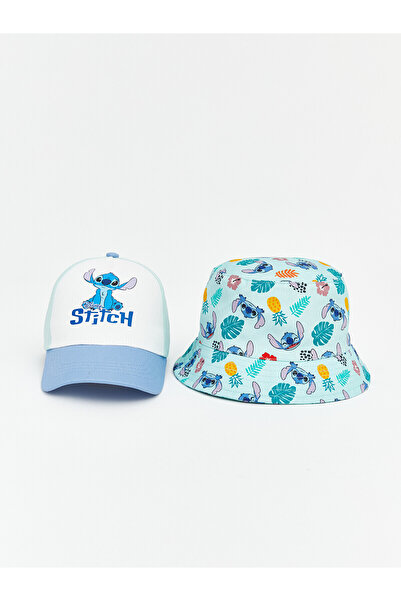 LC Waikiki Seray New Season Stitch Printed Boys' Hat Set of 2