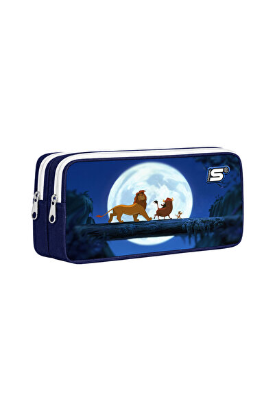 SUESS حامل أقلام ذو قسمين من طراز Lion King Moonlight Patterned Model