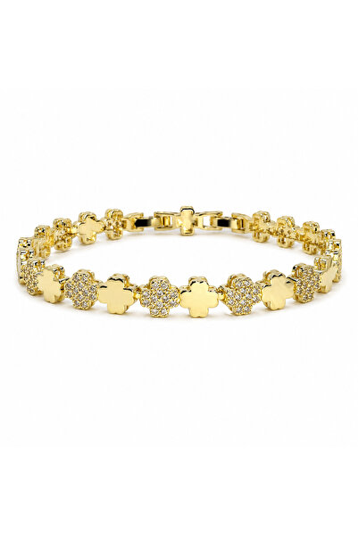 PerleJewelry Clover Gold Bileklik
