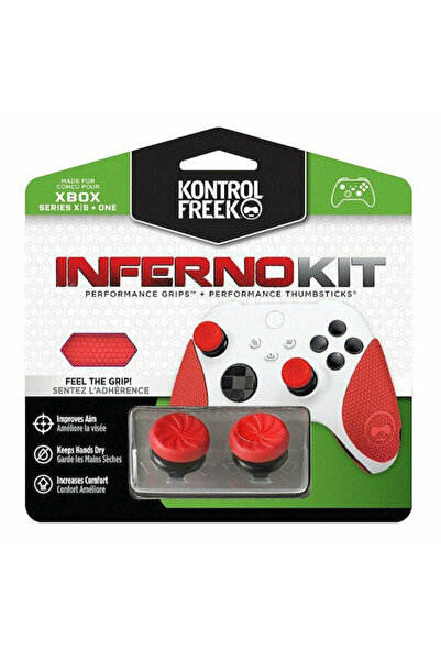 kontrolfreek Κιτ Επιδόσεων Λαβές Αντίχειρα Inferno για Xbox One σε κόκκινο χρώμα
