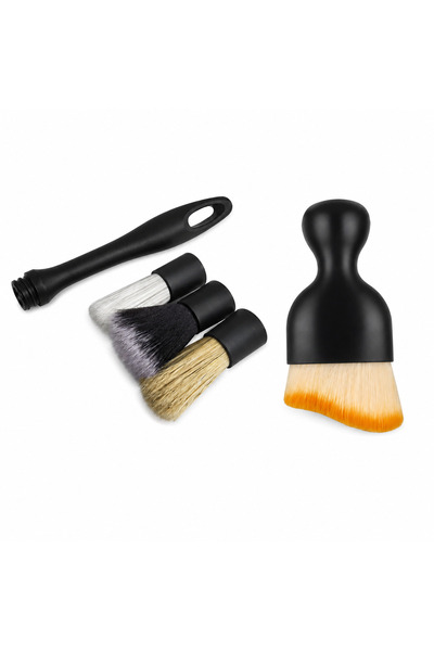 carghazom Car Cleaning Detailing Brush Set 4Pcs Detailing Brush Kit with Soft...