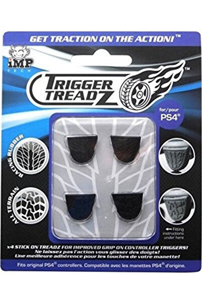 iMP Tech Trigger Treadz Λαβές Αντίχειρα για PS4 σε Μαύρο χρώμα