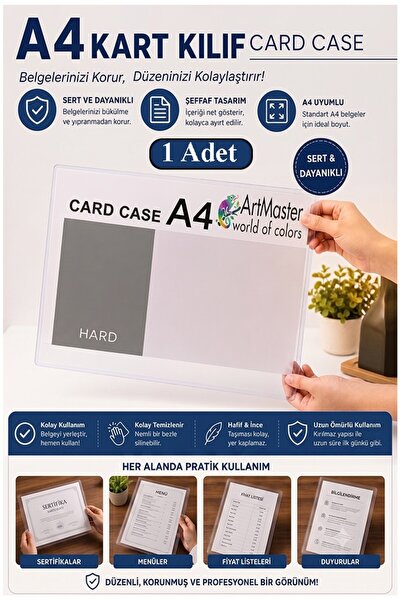 Artmaster حاوية لافتات مقاس A4، قطعة واحدة، مقاس 21 × 29.7 سم، حاوية تخزين مس...