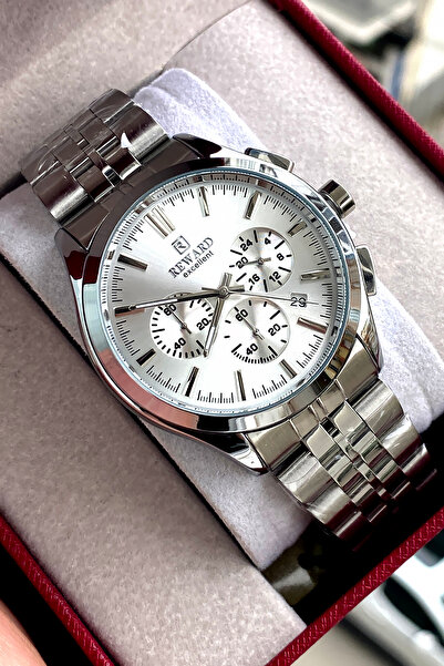 Reward Original 2 Year Warranty Men's Wristwatch Steel Band 3 Atm Water Resis...