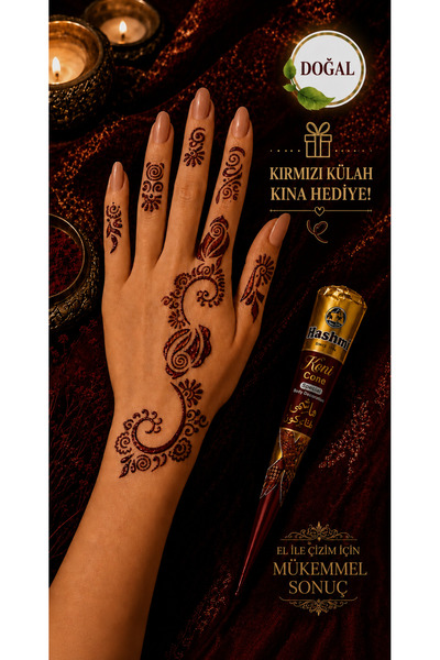 hennadibace Kına Kalıbı El Deseni (GEÇİCİ DÖVME ŞABLONU) Hint Kınası Henna Ta...