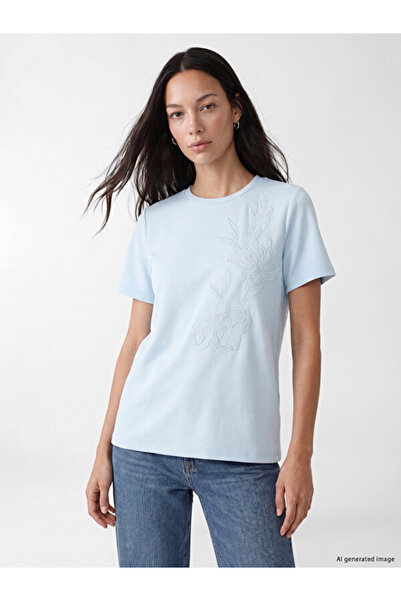 LC Waikiki Embroidered Soft Touch Women's T-Shirt
