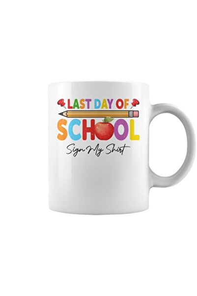 NASAQ Last Day Of School Sign My Autograph Graduation Coffee Mug