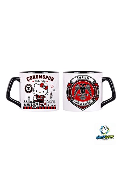 Ghostbastır Design Çorumspor Hello Kitty Kupa Bardak | Tek Adet 0744