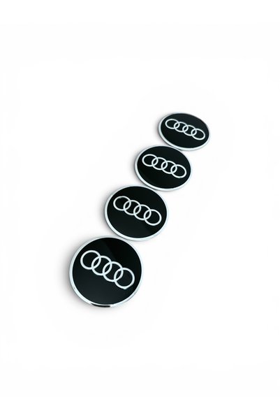 İKTUNING AUDİ AUDI 56 MM ALÜMİNYUM 4 ADET JANT GÖBEK STIKCER TAKIMI
