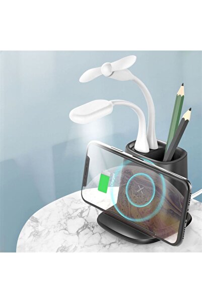 Generica Multifunctional Desktop Pen Holder with Wireless Charger – Dual USB ...