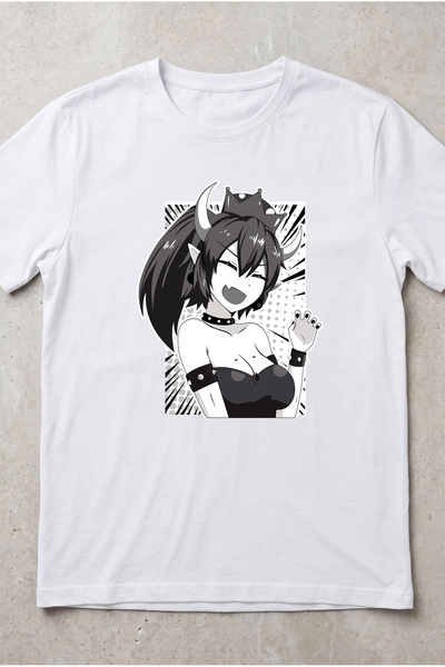 Silkensoul Bowsette Anime Waifu Custom Design Printed Standard Fit Unisex T-S...