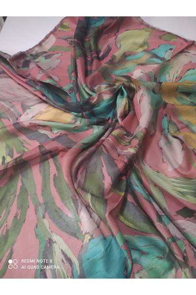 Butik Locella kaymaz soft eşarp tok durur ütü istemez gül kurusu rengi