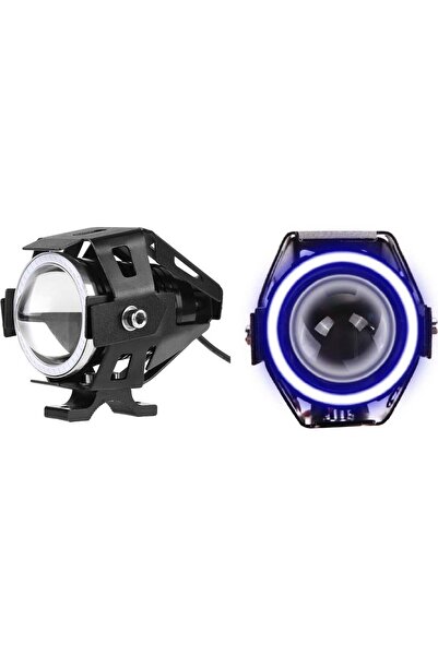 Cree Προβολείς Μοτοσικλέτας U7 Angel Eye IP67 με Μπλε Δακτύλιο LED 1 τεμάχιο