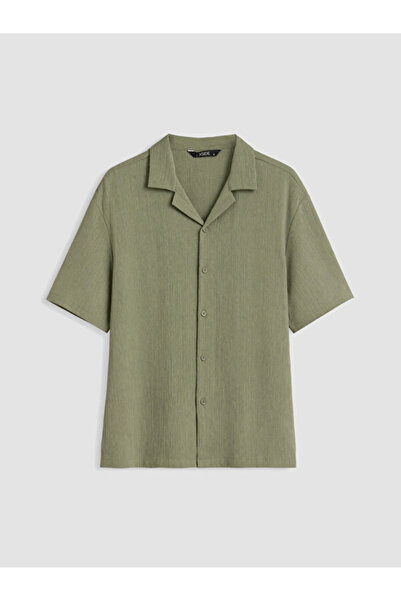 LC Waikiki I Standart Fit Cuban Roba Collar Men's Shirt from Freezen Store