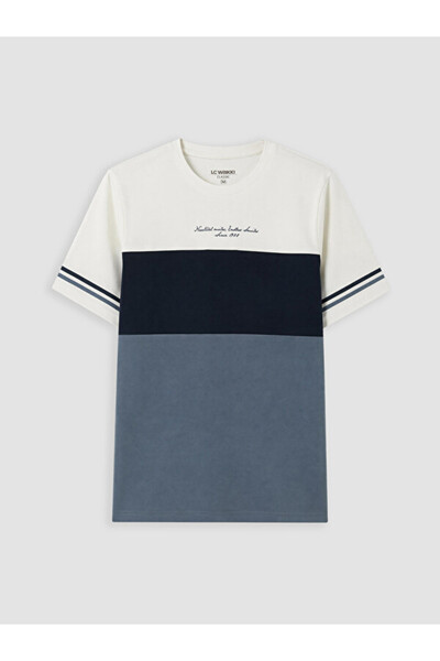 LC Waikiki تي شيرت I Zero Roba Collar Color Block للرجال من Freezen Store