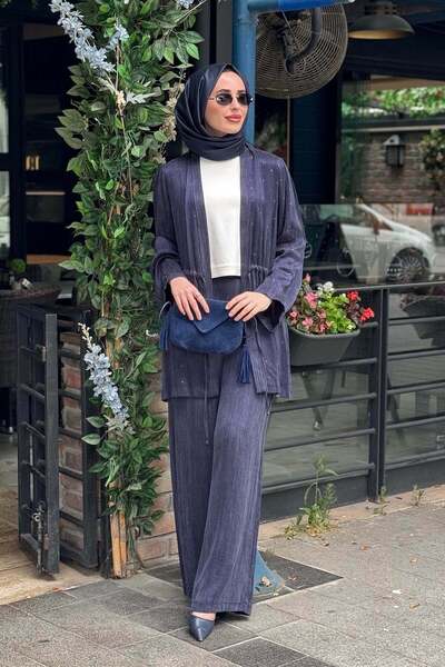 Kayra Pantolonlu Takım KY-B26-76010 KOYU LACİVERT