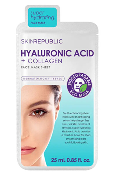 Skin Republic Hyaluronic Acid + Collagen Sheet Mask from