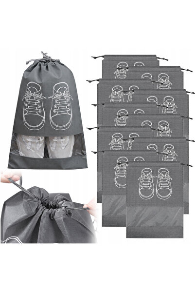 Korbi Genti pentru incaltaminte, organizator de valize, 32x44cm, set de 10, m...