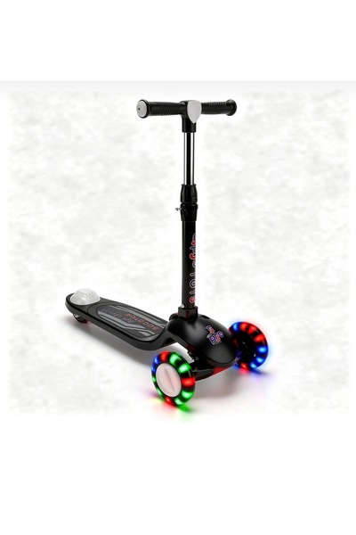 Rollino PRO Işıklı ve Katlanabilir 3 Tekerli Çocuk Scooter 3+YAŞ 50kğ Kapasite