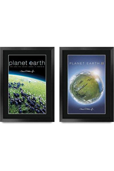 HWC Trading مجموعة FR A3 Planet Earth × 2 هدايا ديفيد أتينبورو ملصق مطبوع علي...