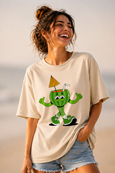 ArtYus Μπλουζάκι Unisex Oversize με στάμπα χαρακτήρων καρπούζι – Βαμβακερό T-...