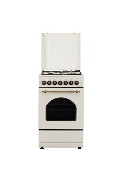 Samus SR550EL3C1 Aragaz rustic bej pe gaz și electric cu cuptor