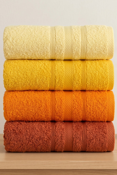 kennylake selection 4-Piece Hand & Face Towel Set |   100% Cotton 50X90 Hand,...
