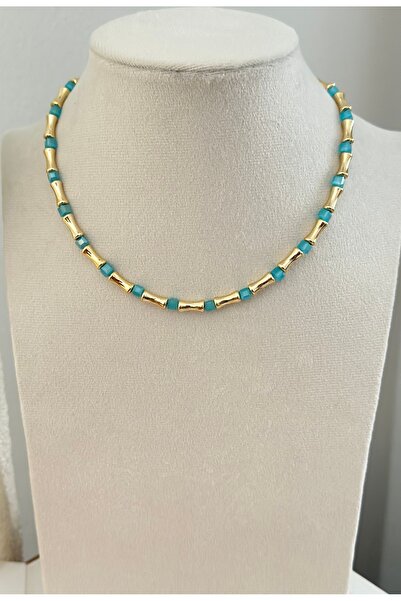 mibrillo Colorful Bone Necklace Summer Necklace