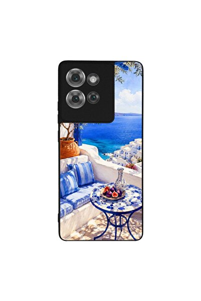 Sonique Θήκη Greek Island Muse Series για Motorola Edge 50 5G Θέα του Αιγαίου