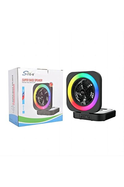 Generica 2-in-1 Portable Desktop Fan & Bluetooth Speaker with Light – Recharg...