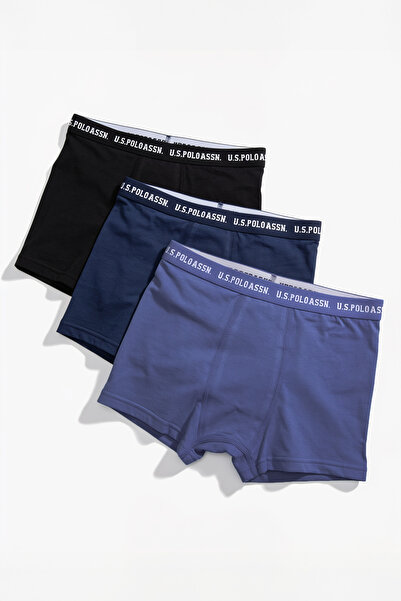U.S. Polo Assn. U.S.Polo Assn.Erkek Çocuk 3 Lü Boxer Set